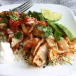 Low carb cauliflower rice recipes - Mexican fajita chicken over cauliflower rice!